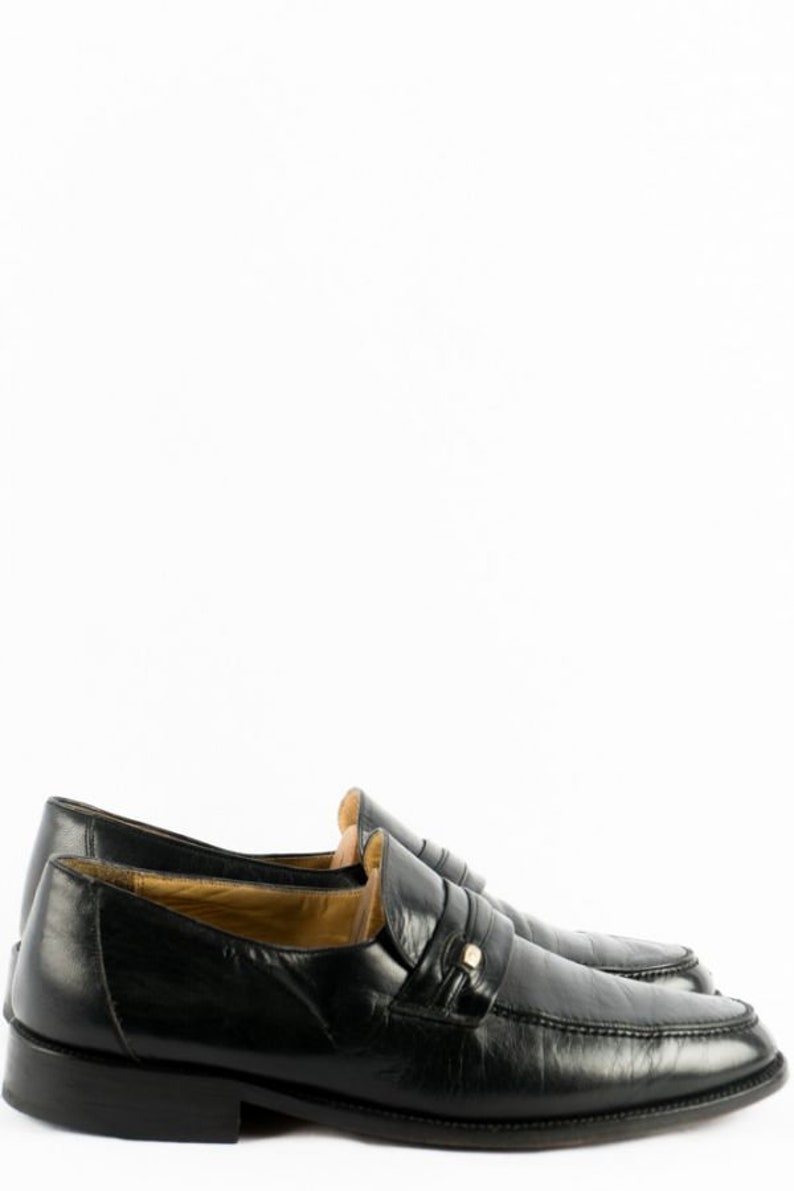 Vintage Shoes 41.5 Leather Lace-up Shoes Bohemian Black
