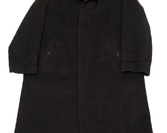 Vintage Burberry Wool Cashmere Maxi Coat – Belted, 90s, Made in