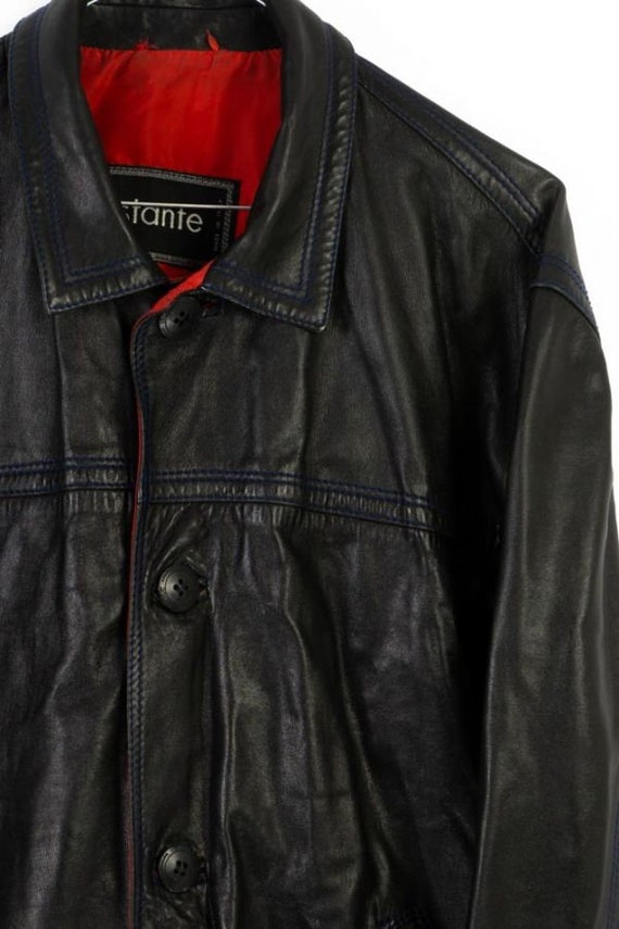 Istante Vintage Leather Jacket M Black 