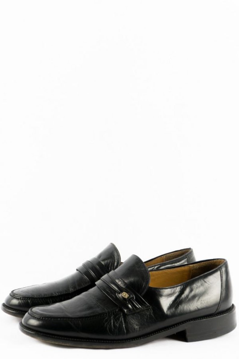 Vintage Shoes 41.5 Leather Lace-up Shoes Bohemian Black