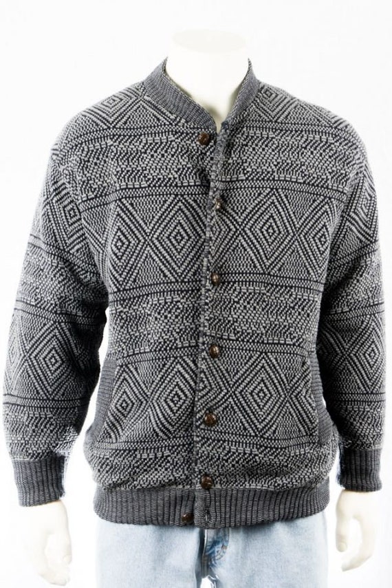 Vintage Blouson -XL- Jacket 80s Grey Quilted Linin