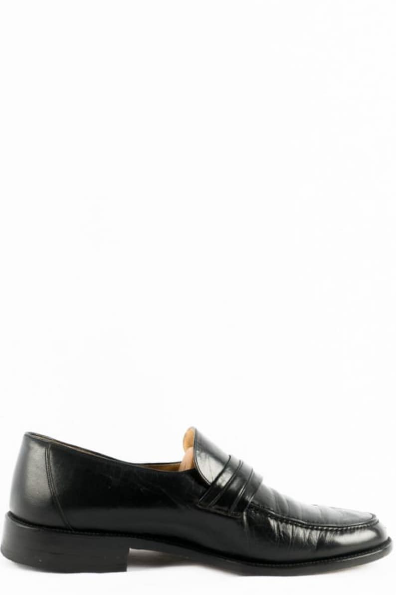 Vintage Shoes 41.5 Leather Lace-up Shoes Bohemian Black