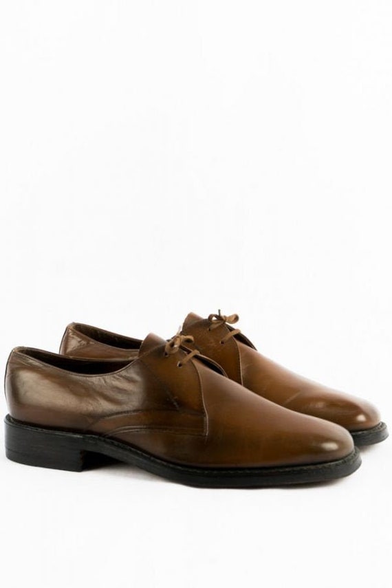 50's Vintage Shoes -42- Deadstock Leather Brown Fr
