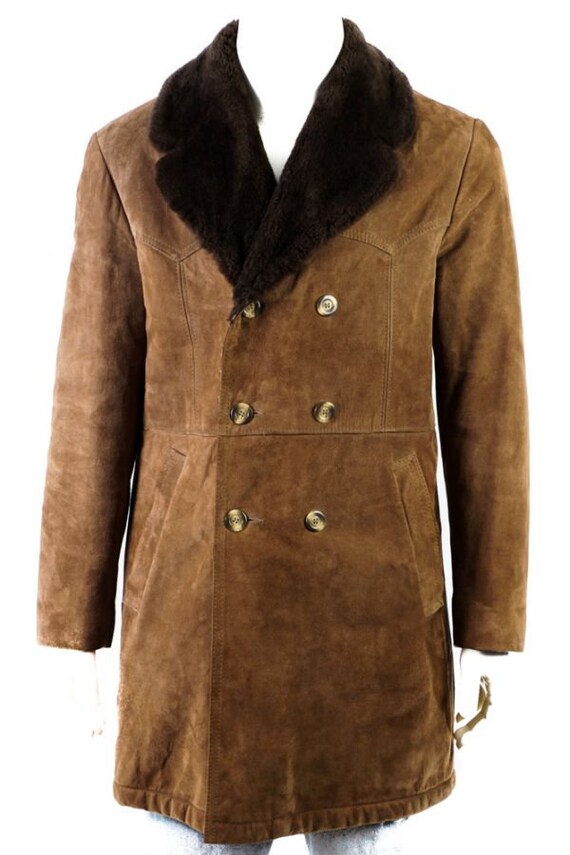 Vintage Coat -M- Lambskin Winter Coat Teddy Collar