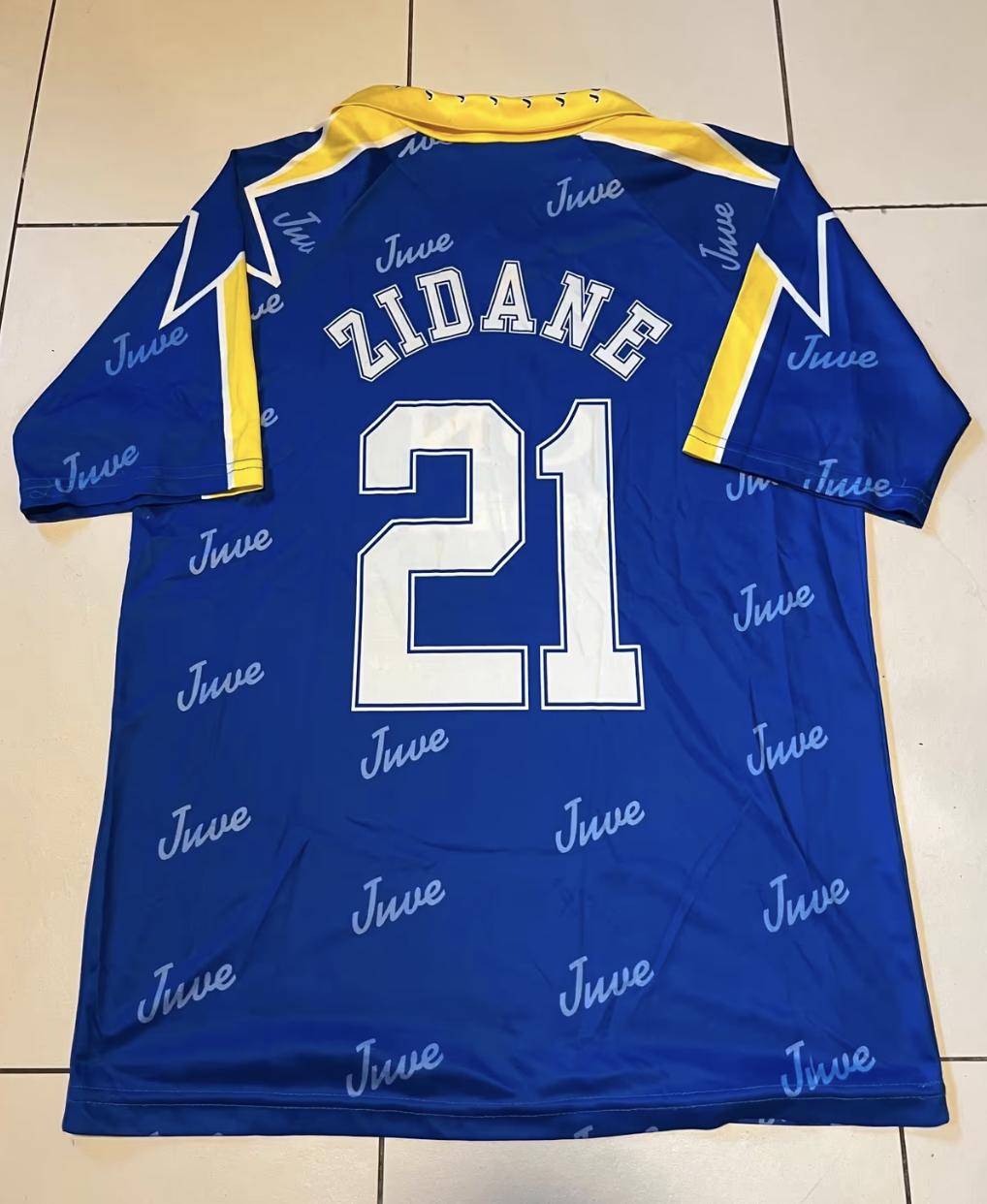 Juventus Turin Fan Jersey L Shirt Zinedi Zidane 90s 10 Juve - Etsy