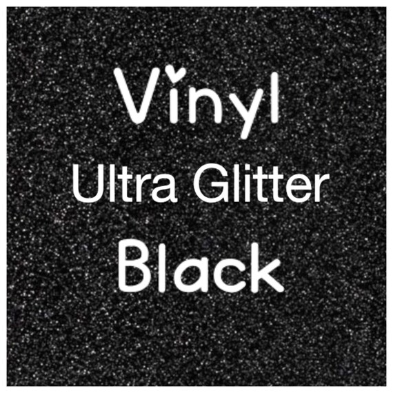 Black Glitter Vinyl, Adhesive Craft Vinyl, Ultra Glitter, 2 Mil, Glitter Vinyl, Decal Vinyl, Scrapbooking, DIY Wedding Decor, Sign Vinyl Il_570xn