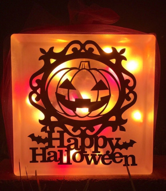 Decal - Pumpkin, Halloween Decorations, Jack O'Lantern, Haunted House Decor, Halloween Light Decal, Trick or Treat, Halloween Party Decor Il_570xn