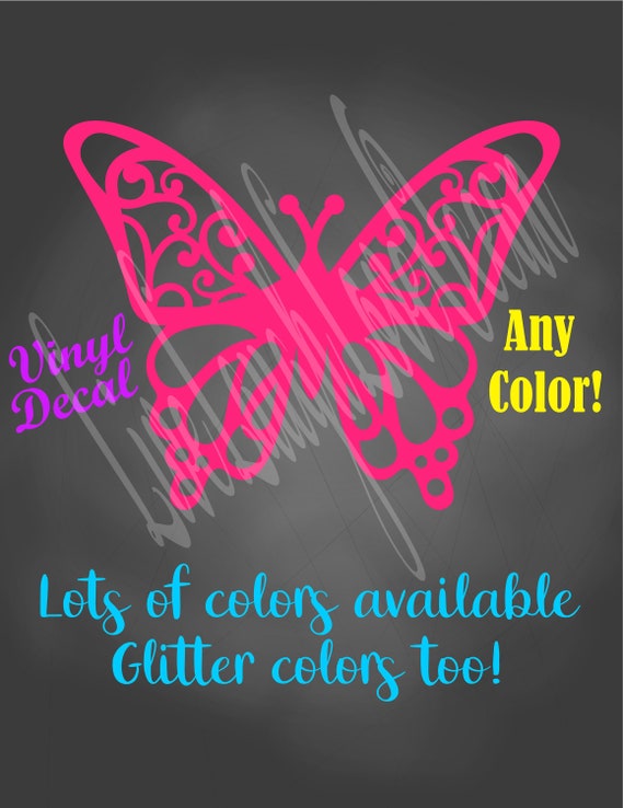 Butterfly Decal, Butterfly Sticker, Butterfly Cup Decal, Butterfly Car Decal, School Supply Sticker, Butterfly Laptop Sticker,Binder Sticker Il_570xn