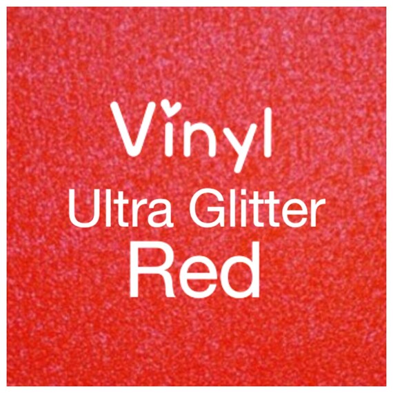 Red Glitter Adhesive Craft Vinyl, Ultra Glitter, 2 Mil, Glitter Vinyl, Vinyl Decal, Scrapbooking, DIY Wedding Decor, Sign Vinyl Il_570xn