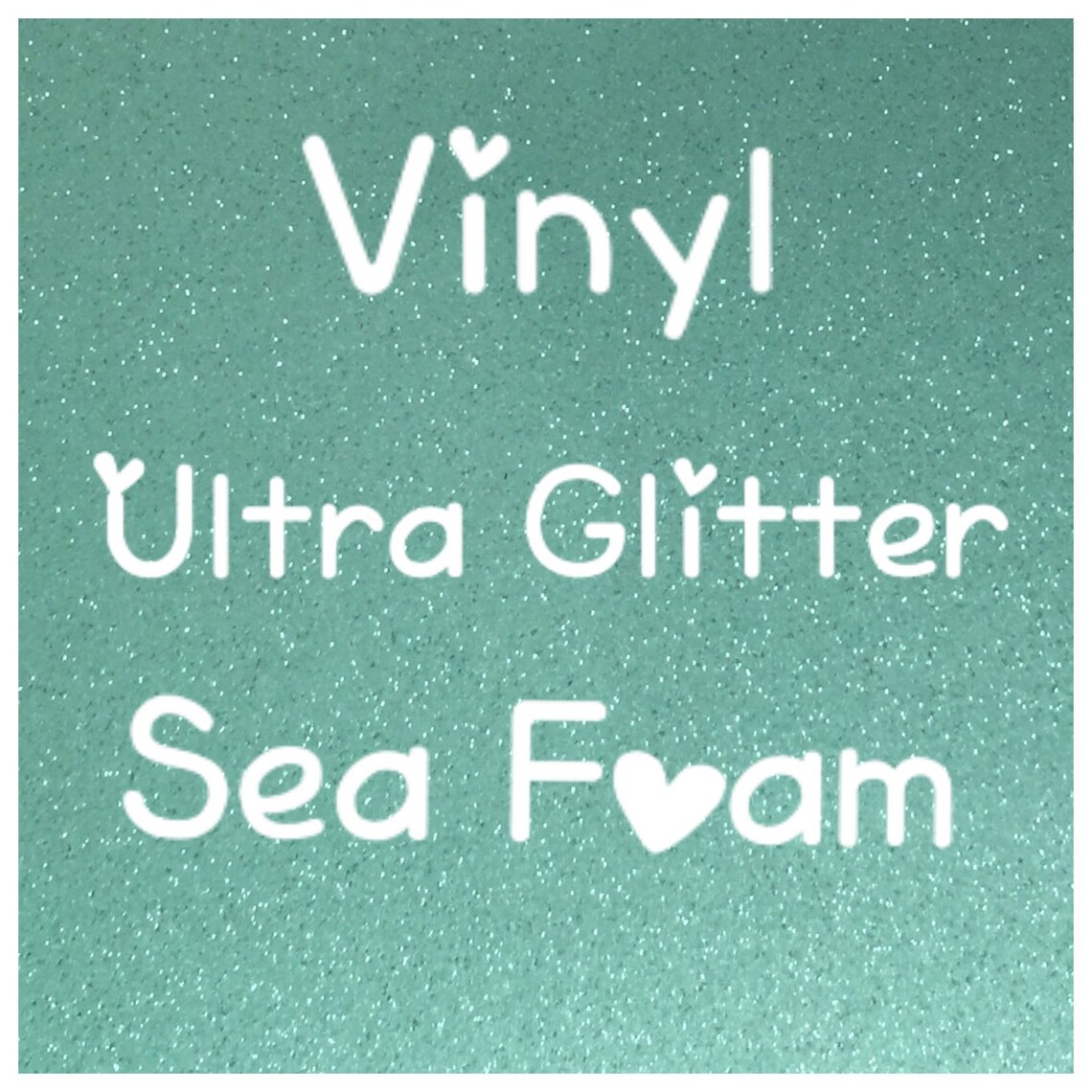 Sea Foam Green Glitter Adhesive Craft Vinyl Ultra Glitter 2 | Etsy