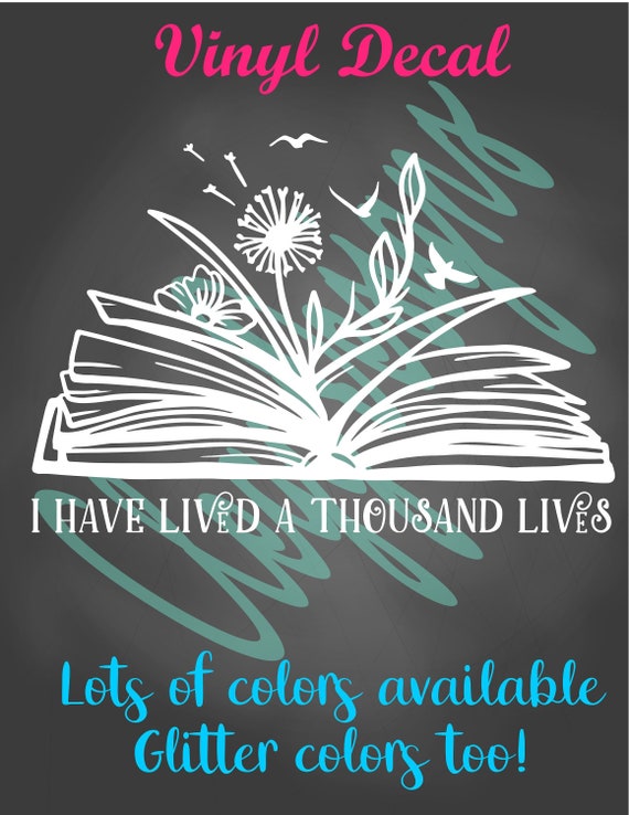 Book Lover Decal, Librarian Gift, Reading Decal, Book Worm Car Decal, Teacher Gift, Teacher Sticker, Teacher Life, School, Laptop Sticker Il_570xn