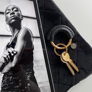 Leather keyring -  sturdy, elegant and handmade in our studio in Hamburg