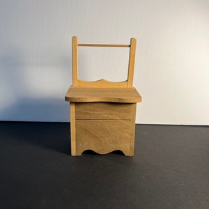 Dressing Table Or Wash Stand, Miniature Furniture, Dollhouse, Unfinished, NOS made in the USA In The 1980&#39;s.