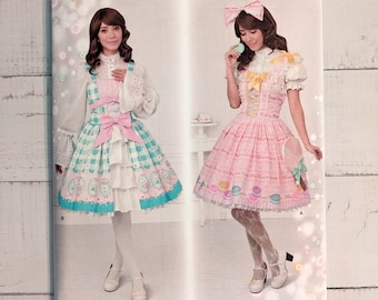 UNCUT Lolita Dress Pattern, Multi-sized Dress Pattern, Simplicity 8444