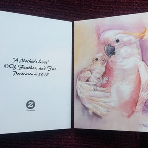 A Mother's Love.  5x7" or 8x10" Blank greeting card.