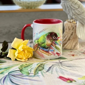 Crayola Conure - 11 oz. Mugs. Featuring original artwork.