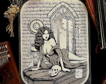 Lámina artística "La novia vampiro" Gótica / Terror / Pin-up