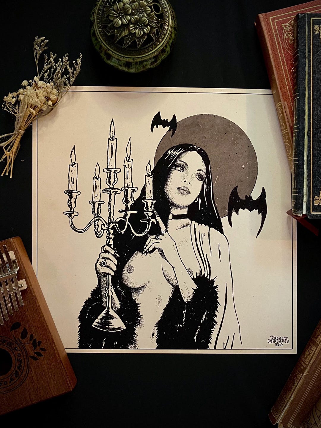 Art Print "catjira" Horror Nude Gothic Pinup Etsy