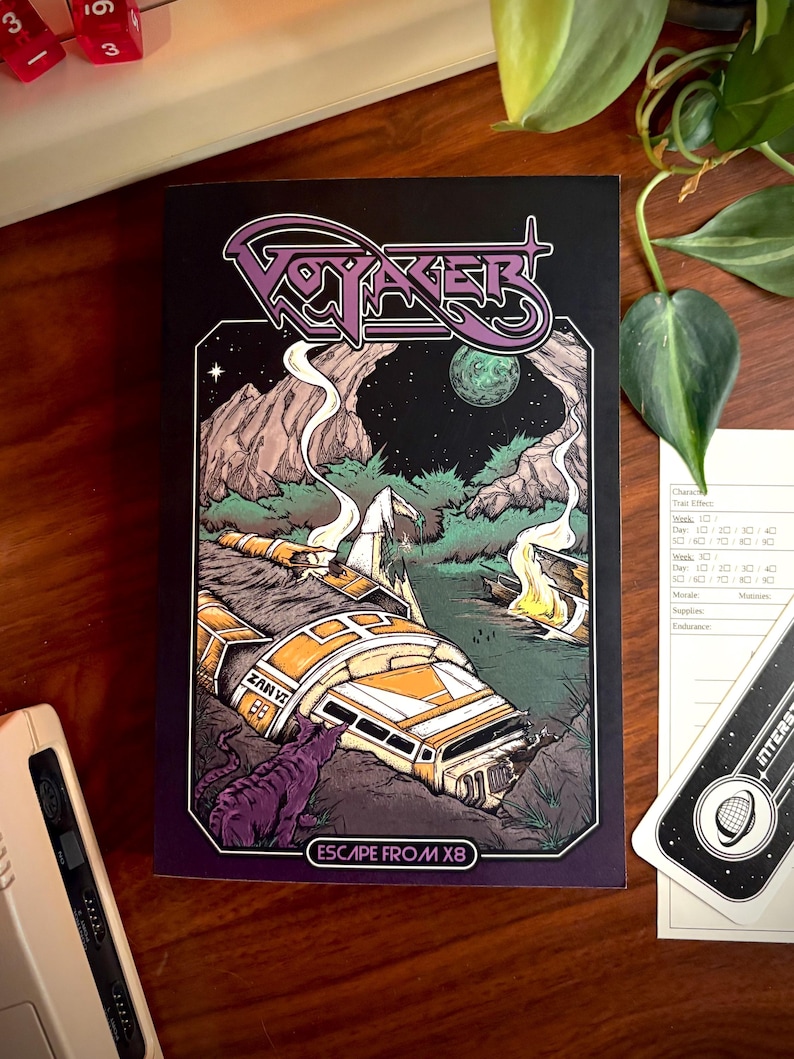 Gamebook | Voyager: Escape from X8 | Scifi Fantasy RPG image 1