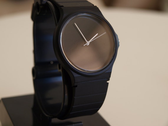 casio simple black watch
