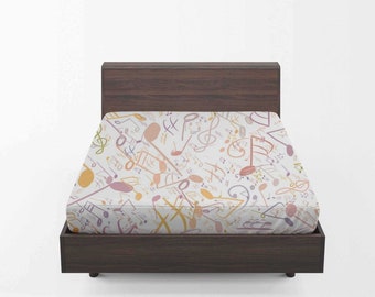 Music Bed Sheets Etsy
