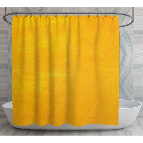 Yellow Bath Curtain Etsy