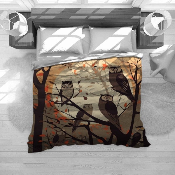 Owl Bedding Etsy
