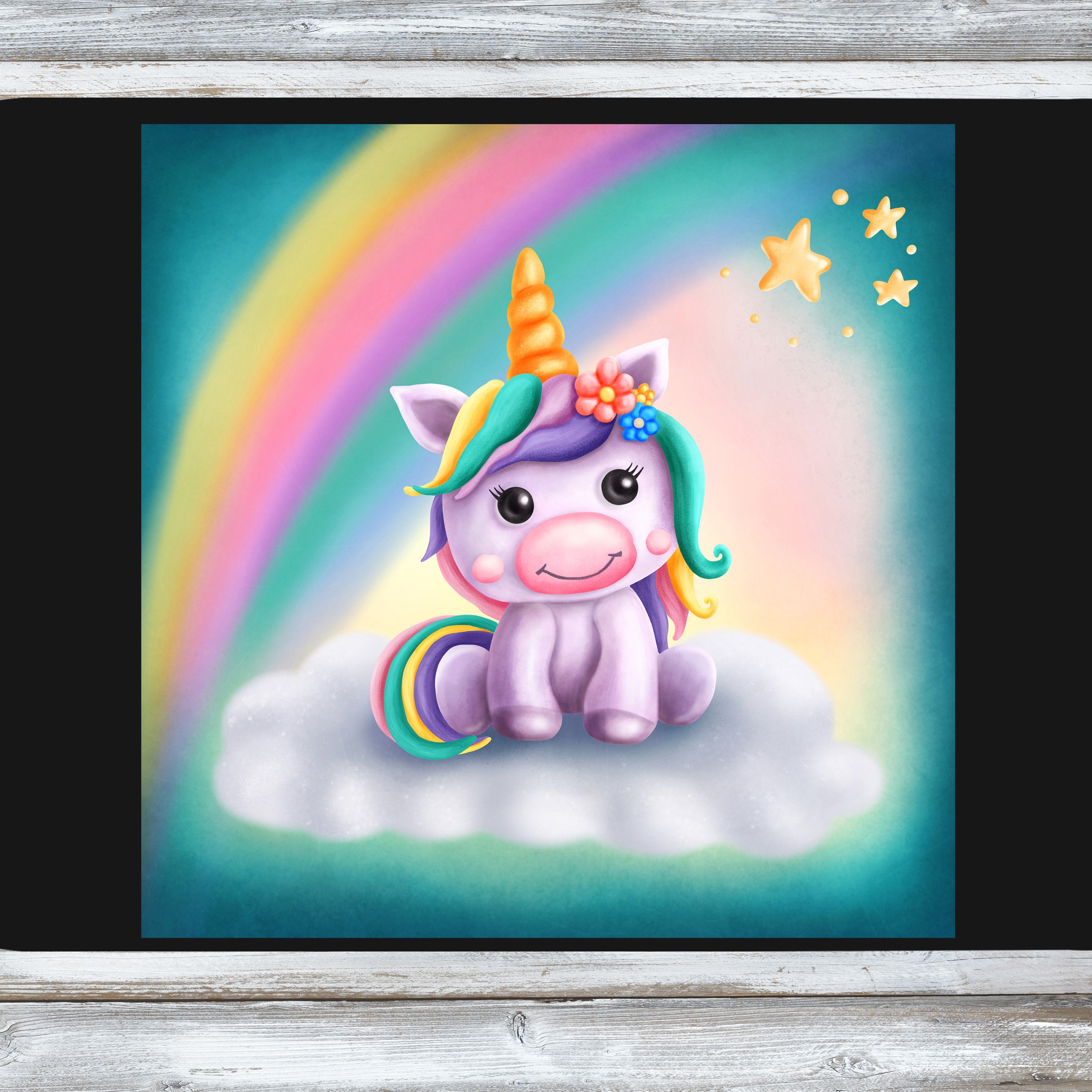Unicorn Design Digital Download Cute Unicorn Wallpaper for - Etsy