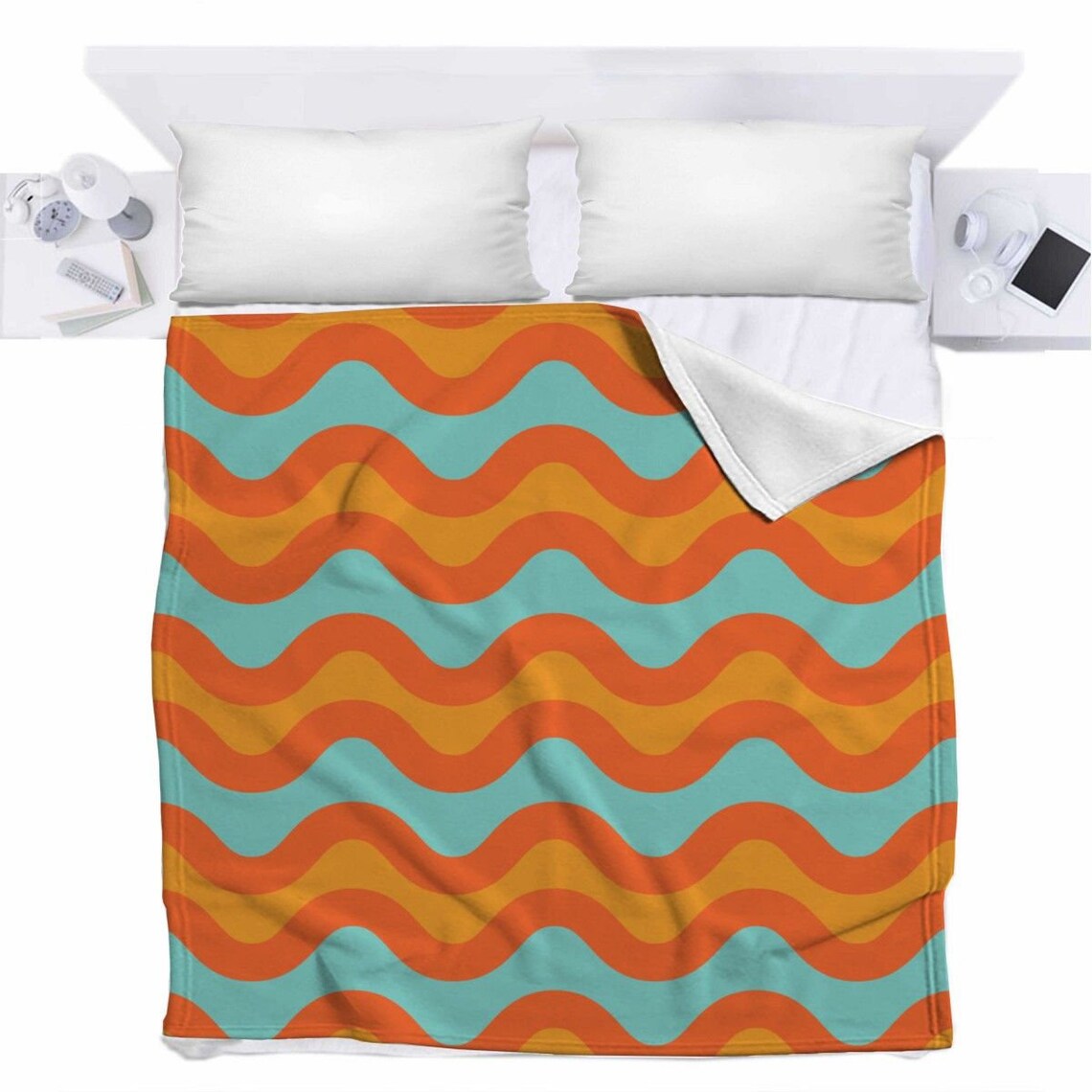 1970s Bed Cover Retro Bedspread Retro Bedding Mid Century Etsy