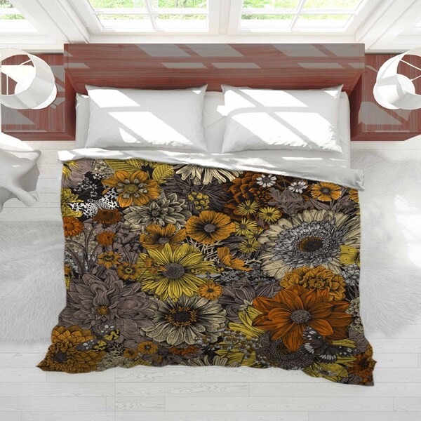 Dahlia Duvet Cover Etsy