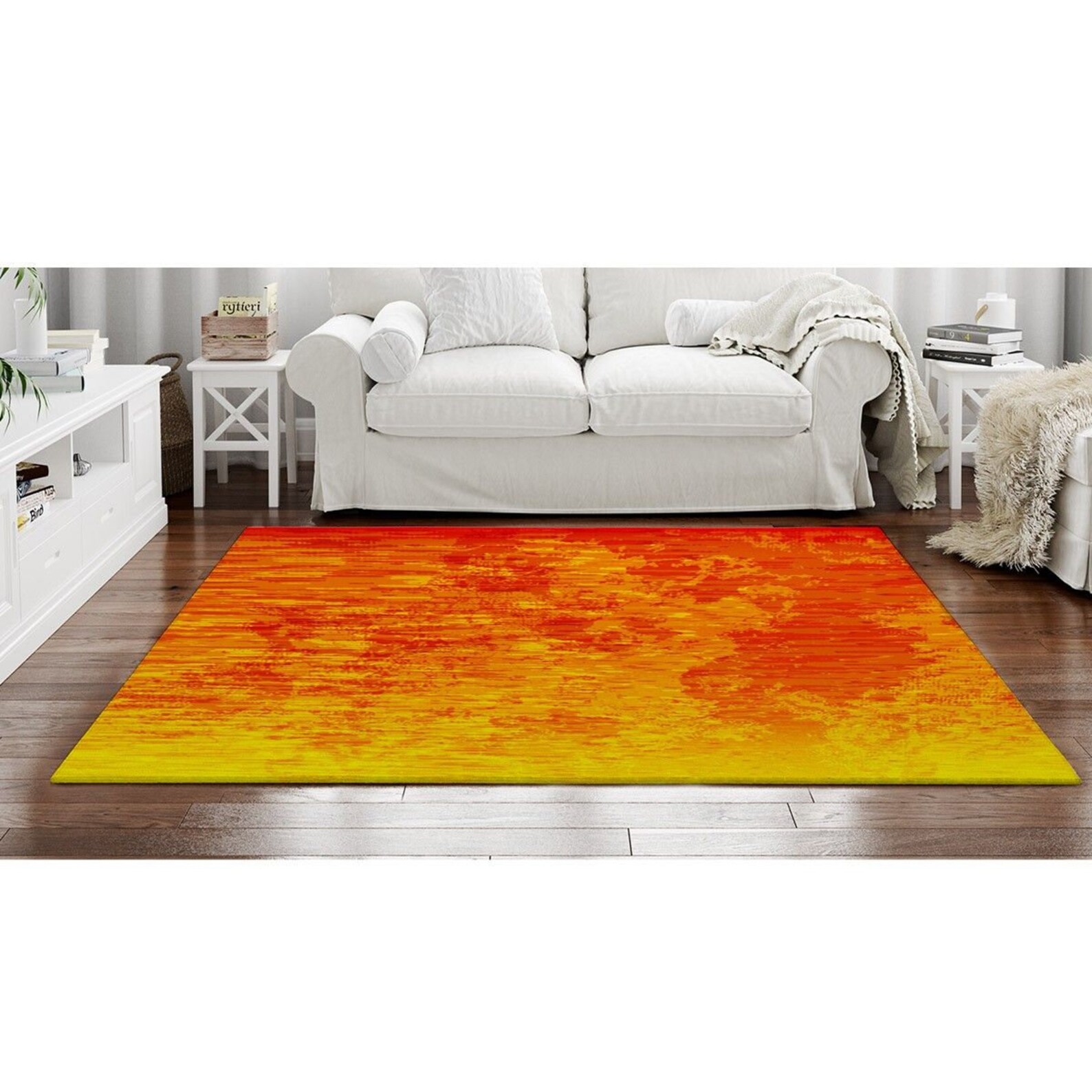 Abstract Fire Pattern Rug Fire Area Rugs Orange Area Rugs Etsy