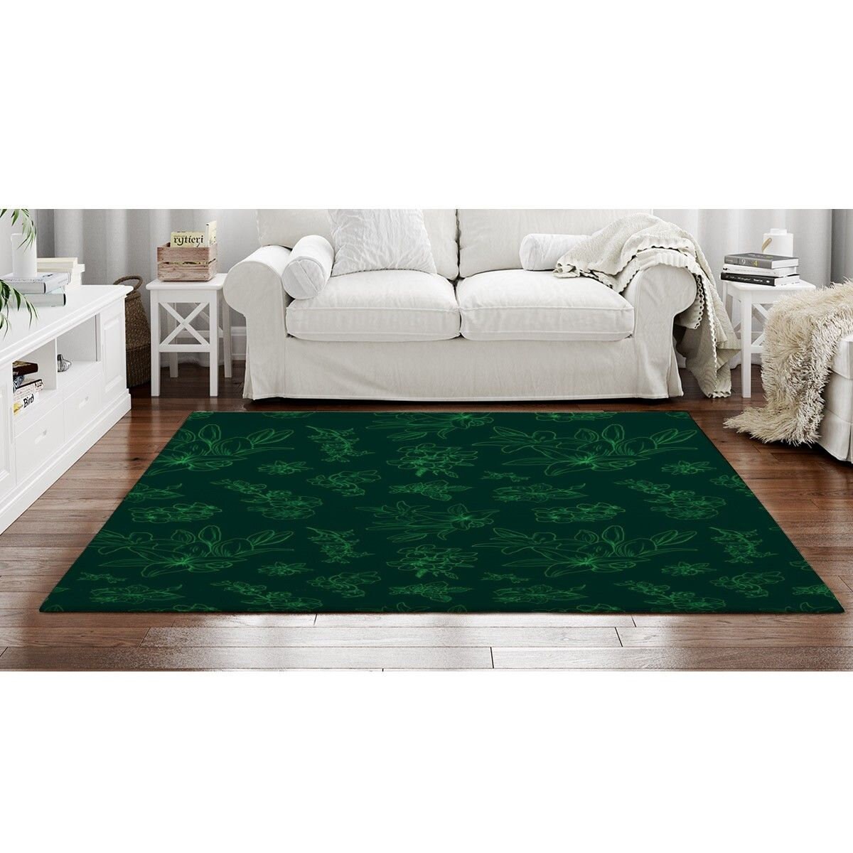 Emerald Green Rugs Emerald Green Area Rug Emerald Green Etsy