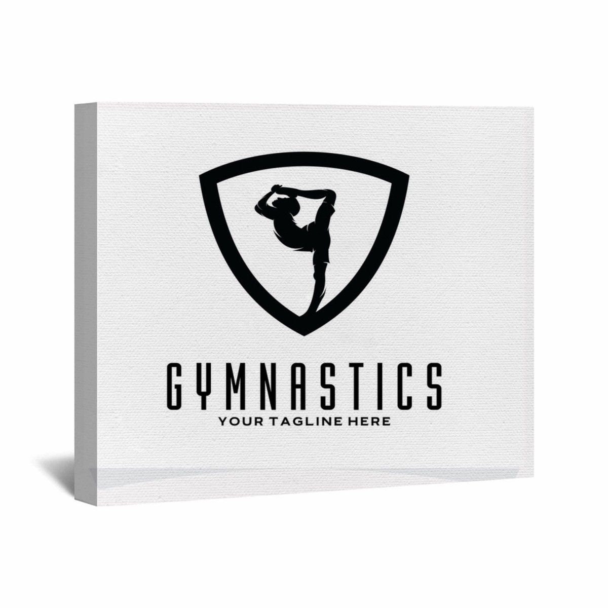 Gymnastics Canvas Wall Art Black And White Gymnastics Canvas Etsy