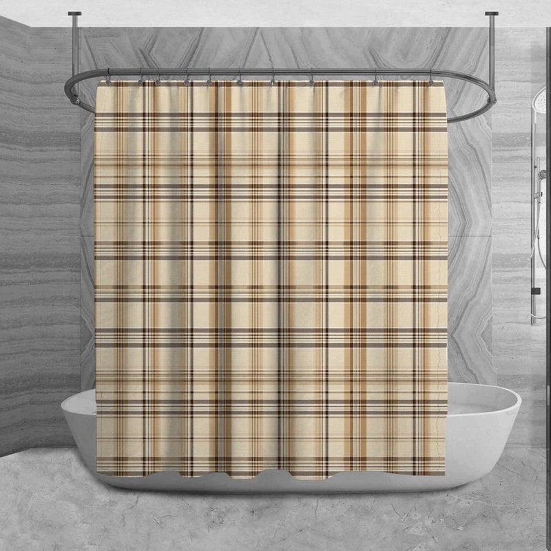Kennedy Modern Tartan Shower Curtain