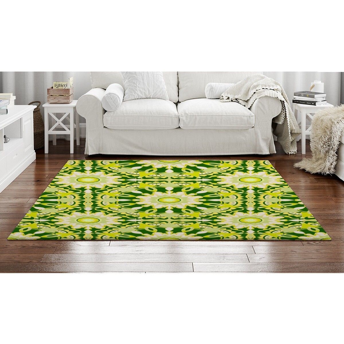 Lime Rugs Lime Green Area Rug Lime Medallion Area Rugs Etsy