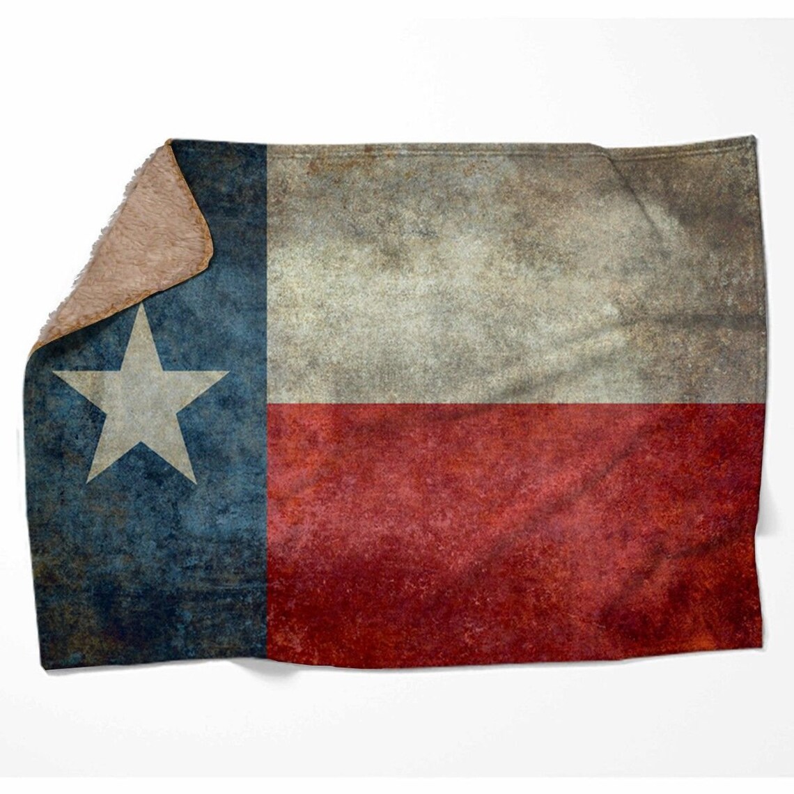 Grunge Texas Flag Fleece Blanket Texas Flag Blanket Texas Etsy