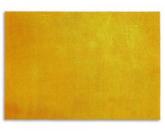 Grunge Yellow Area Rug: Solid Color Abstract Boho Rug