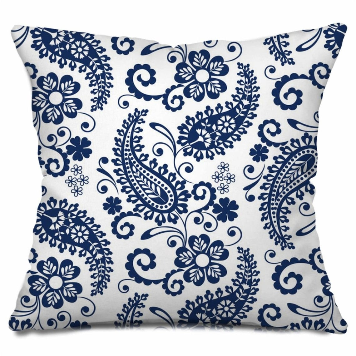Paisley pillows paisley throw pillow blue paisley throw Etsy