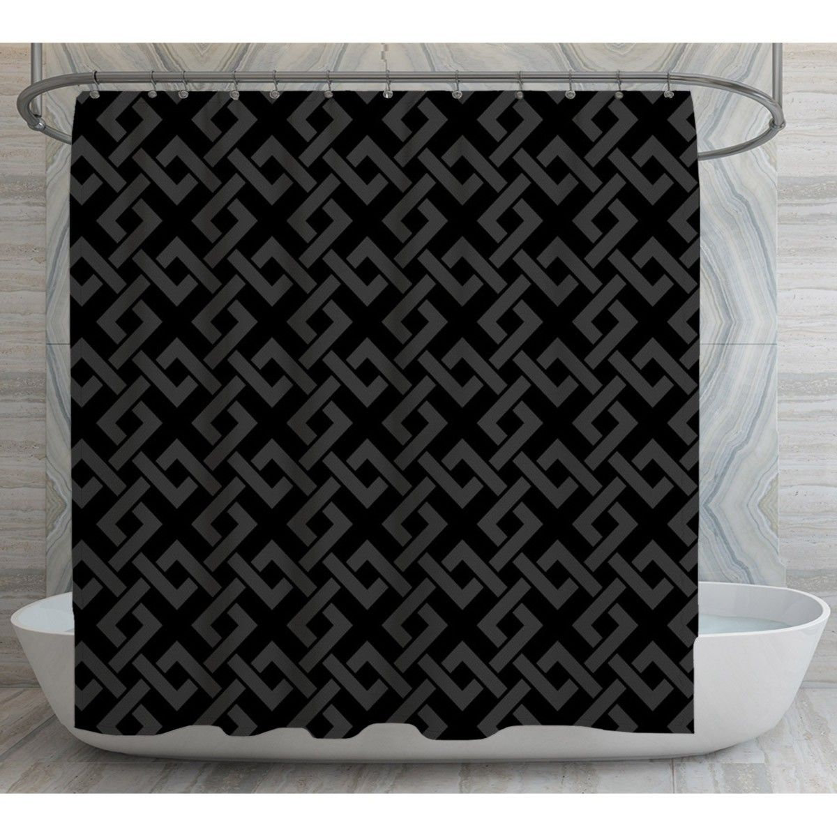 Rideaux De Douche noirs,
