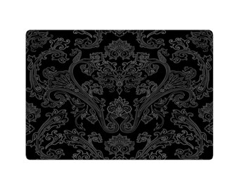 24x16" Gothic Black White Skull Non-Slip Bathroom Carpet Bath Mat Rug Carpet 