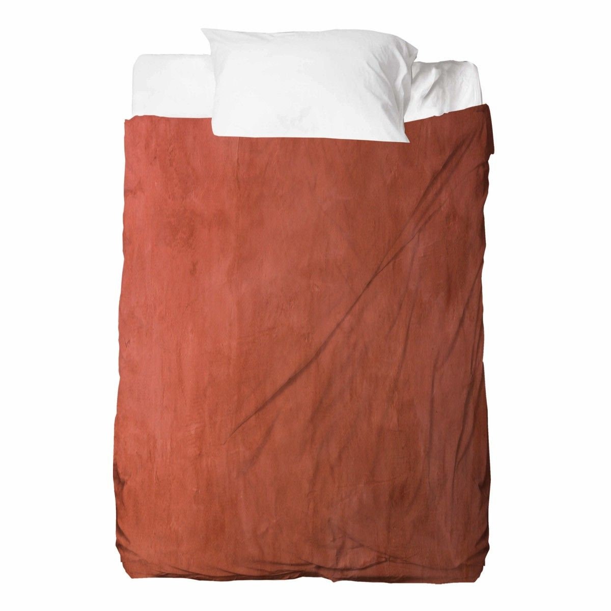 Solid Terracotta Bed Sheets Solid Fitted And Top Sheet Etsy