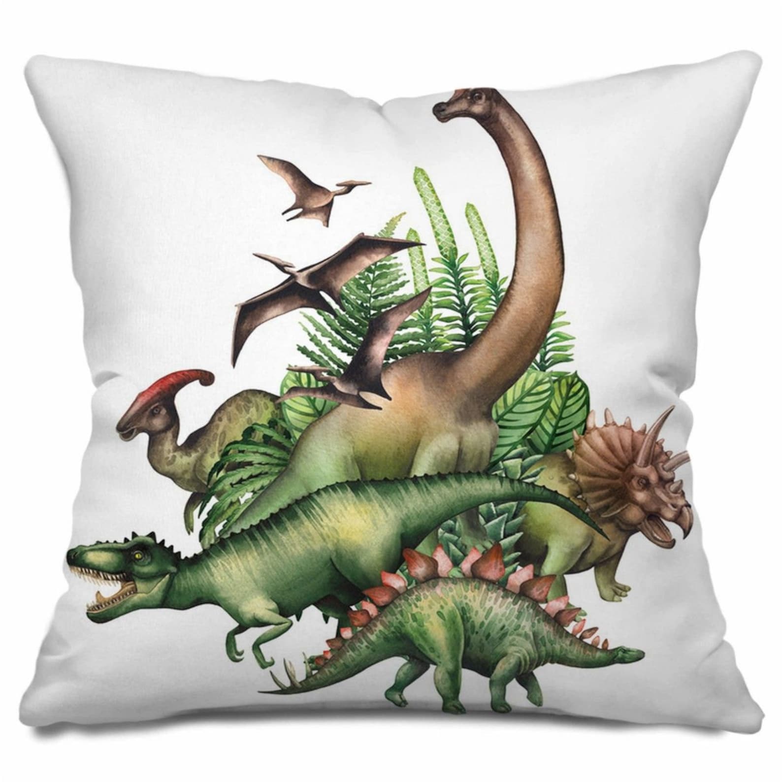Dinosaur pillows dinosaur throw pillow artistic throw Etsy