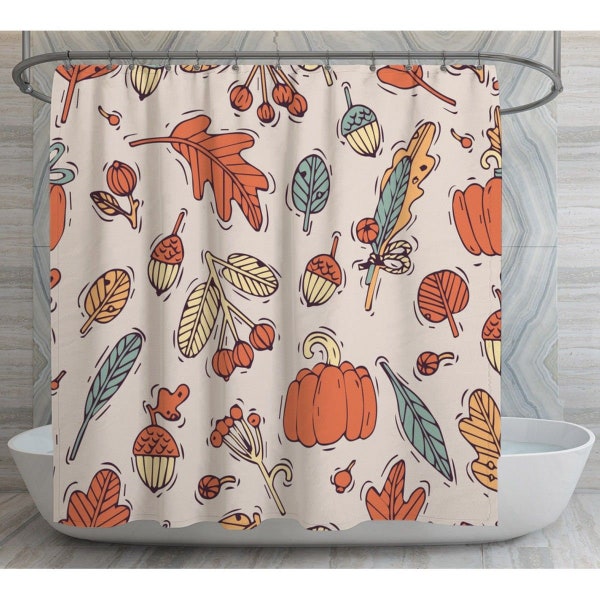 Fall Shower Curtain Etsy