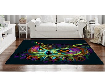 InterestPrint ADEDIY Area Rug Owls and Mistletoe Area Rug 5'x3'3'' Floor Mat for Living Room Bedroom InterestPrint ADEDIY Area Rug Owls and Mistletoe Area Rug 5'x3'3'' Floor Mat for Living Room Bedroom