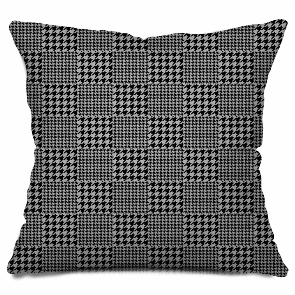 Black houndstooth throw pillow houndstooth pattern pillows Etsy