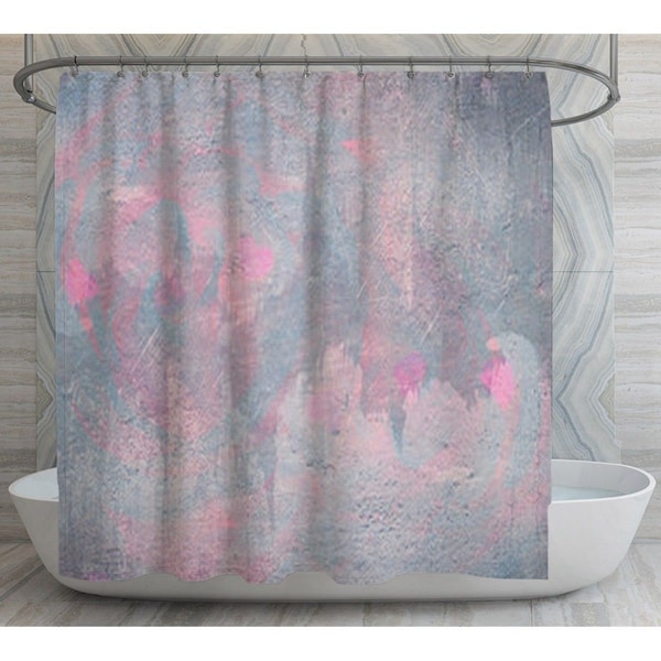 Purple and Gray Shower Curtains Etsy