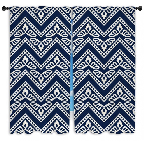 Zig Zag Curtains Etsy