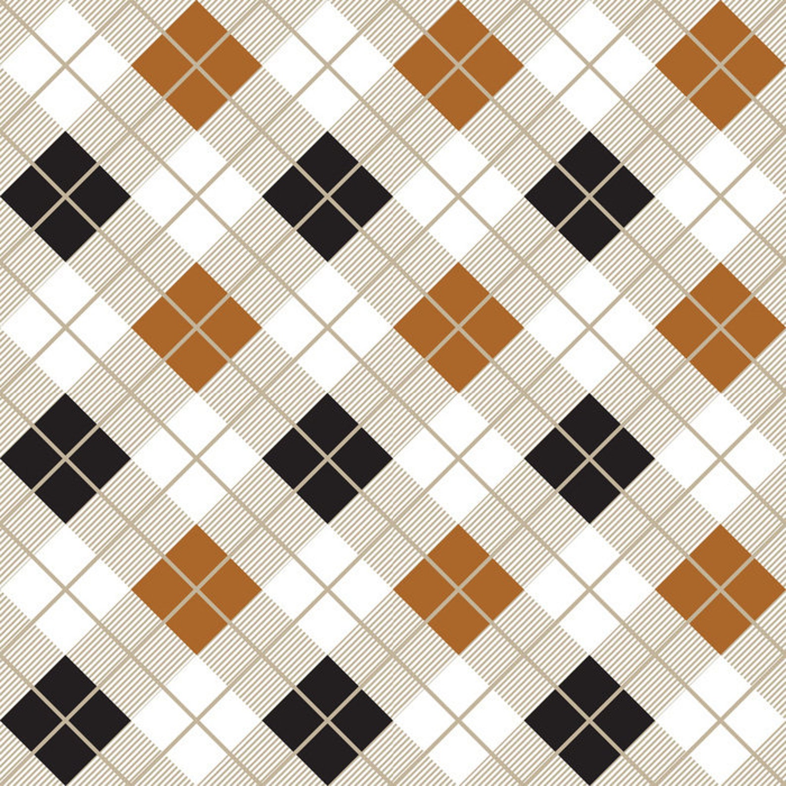 Classic Argyle Rug Black and Tan Diamonds Area Rugs White Etsy UK