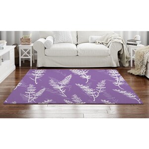Lavender Area Rug Lavender Rug Floral Area Rug Purple and - Etsy