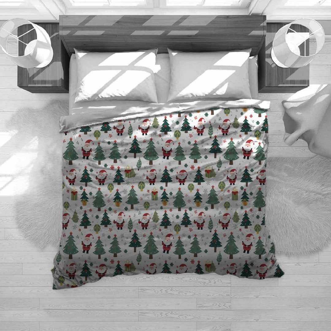 Christmas Bedding Christmas Tree Bedding Set Holiday Etsy